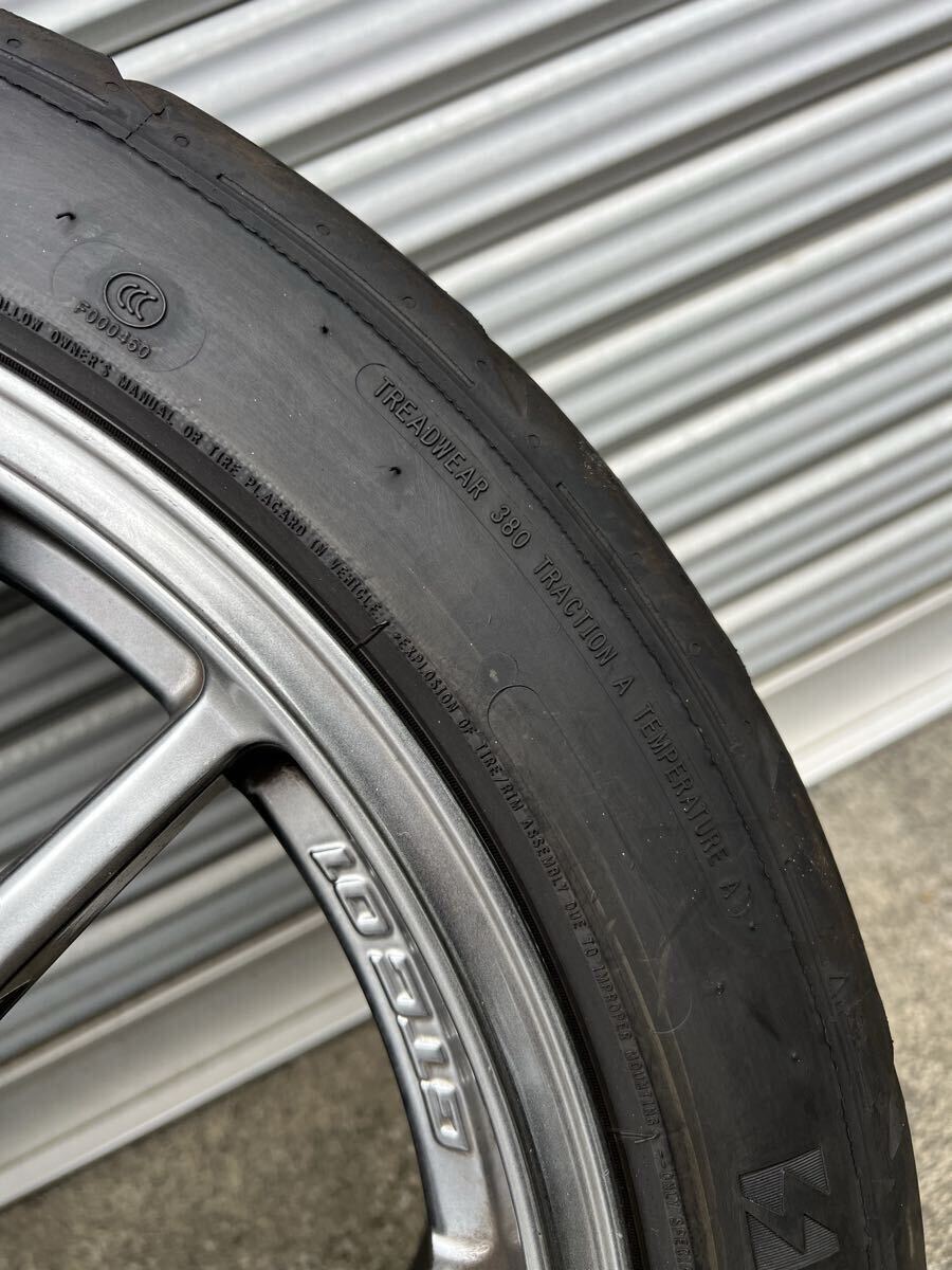 エンケイ　GTC01 18×8J+40 5H114.3 シバタイヤR23 TW380 2本　ENKEI 西濃運輸発送　個人宅は営業所止め_画像6