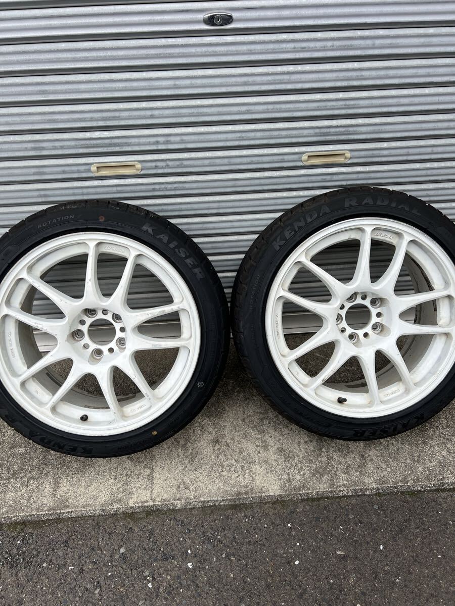 ワーク WORK エモーションKAI 18×8.5J+37 5H114.3 ケンダ　KR20 225/45ZR18 2本 ドリケツ PCD114_画像1