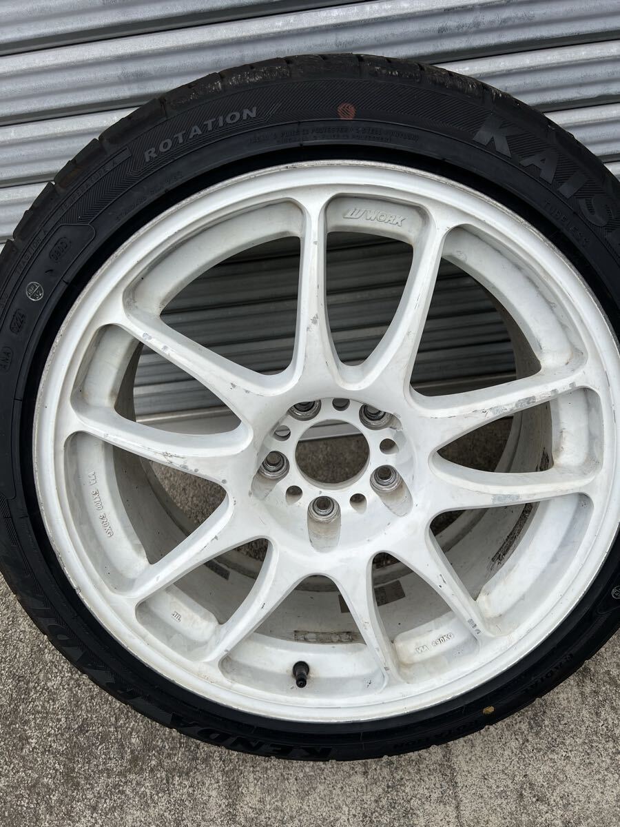 ワーク WORK エモーションKAI 18×8.5J+37 5H114.3 ケンダ　KR20 225/45ZR18 2本 ドリケツ PCD114_画像2