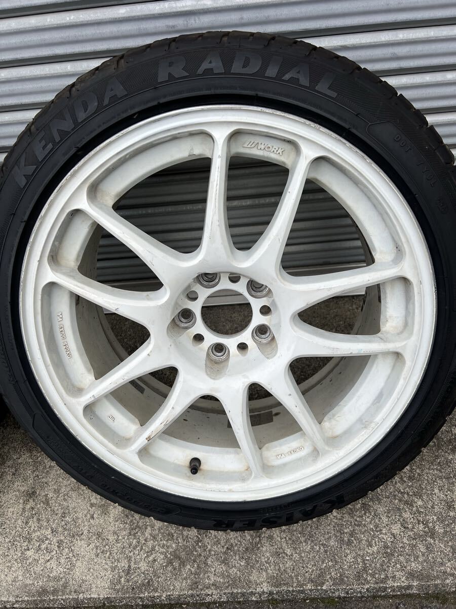 ワーク WORK エモーションKAI 18×8.5J+37 5H114.3 ケンダ　KR20 225/45ZR18 2本 ドリケツ PCD114_画像3
