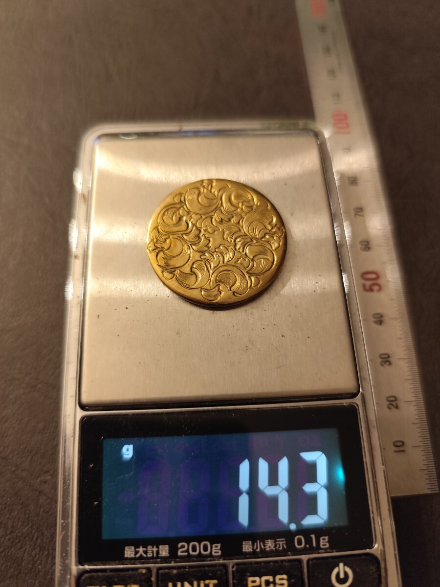 ブラス製ゴルフマーカー(彫金職人手仕上げ品)_画像3