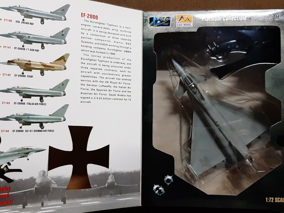 希少 イージーモデル 1/72 ユーロファイター タイフーン EF-2000A / Ferrari 軌跡の名車コレクション エンツォ・フェラーリ テスタロッサ_画像3