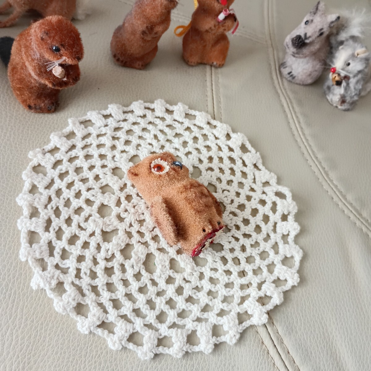 Xmas レア 廃盤 1966年ー 西ドイツのワグナー Wagner フクロウ 梟 縁起 田中達也 職人 手作 動物 zoo フィギュア ミニチュア 模型 ハリポタ_画像2