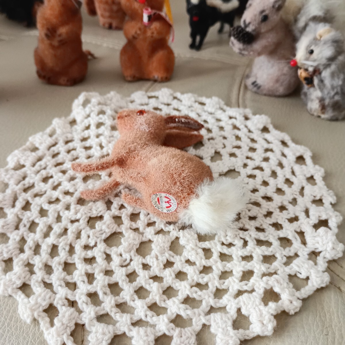 Xmas レア 廃盤 1966年 西ドイツ 野うさぎ ワグナー Wagner 干支 1点物 フィギュア シュタイフ ピーターラビット 模型 田中達也 ジオラマ_画像3