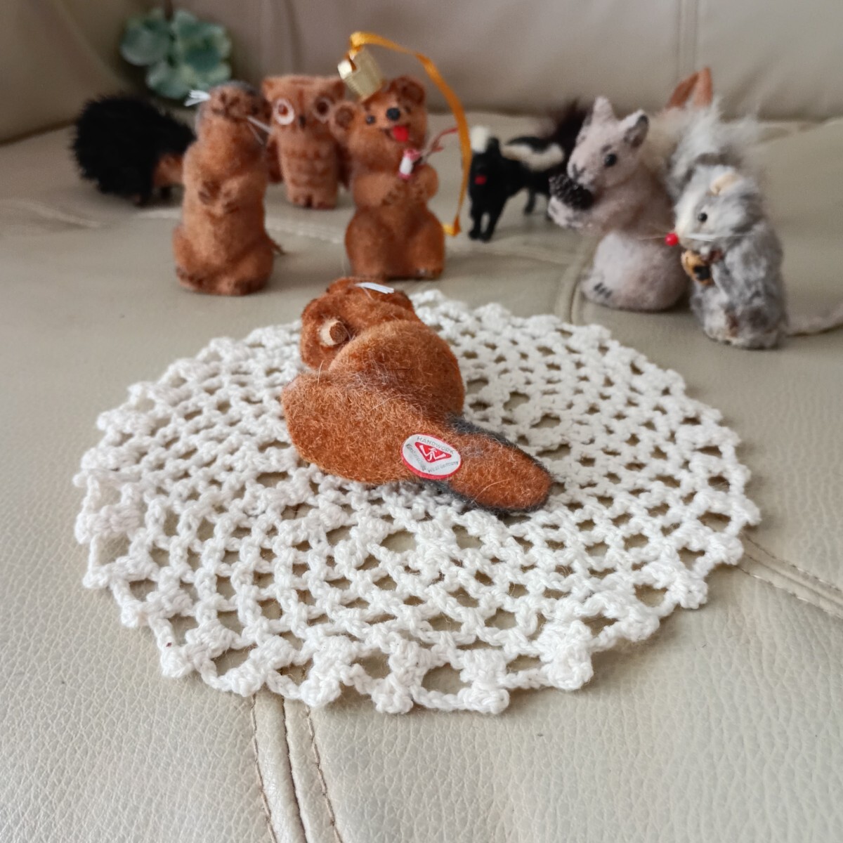 Xmas レア 廃盤 1966年 西ドイツ ワグナー Wagner ビーバー 1点物 フィギュア シュタイフ 田中達也 職人 手作 動物 ミニチュア 模型 ジオラ_画像4