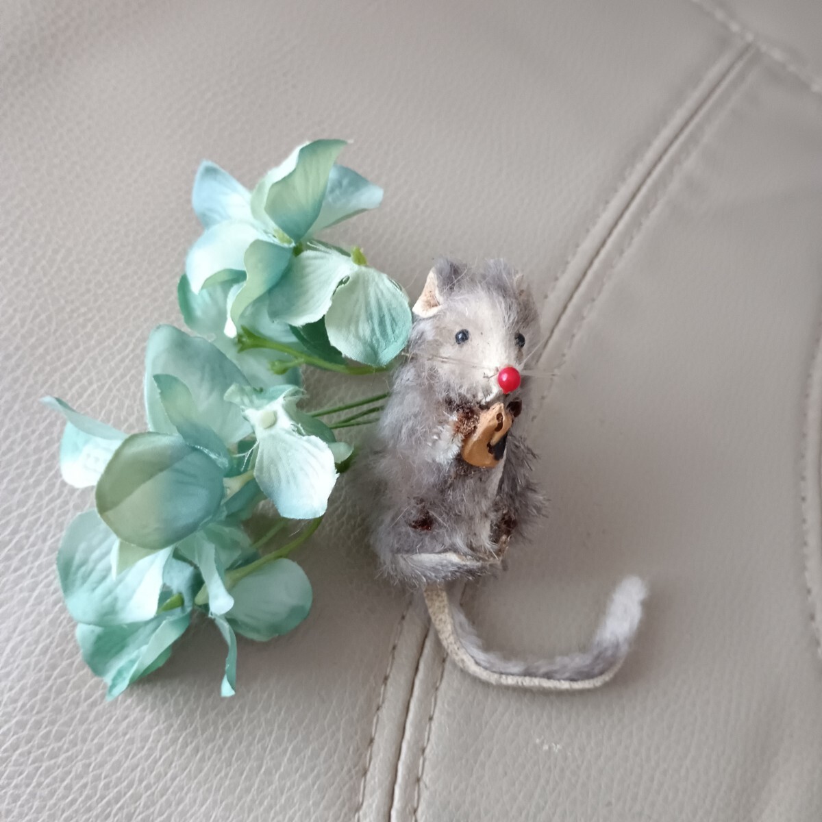 Xmas レア 1960年 西ドイツ カール シュリッケル ネズミ 鼠 干支 フィギュア ファー シュタイフ Wagner ワグナー シルバニア ミニチュア玩 _画像1