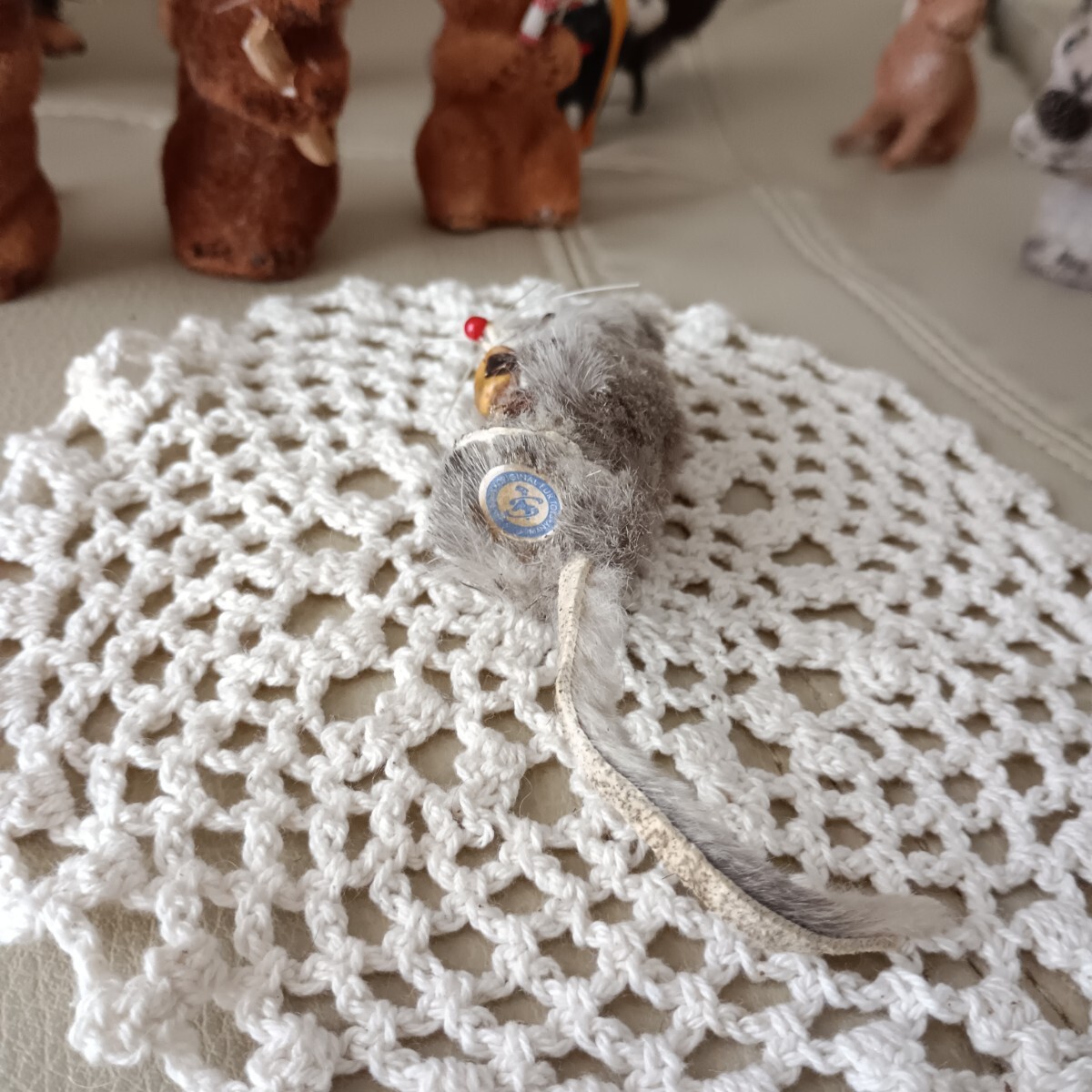 Xmas レア 1960年 西ドイツ カール シュリッケル ネズミ 鼠 干支 フィギュア ファー シュタイフ Wagner ワグナー シルバニア ミニチュア玩 _画像4