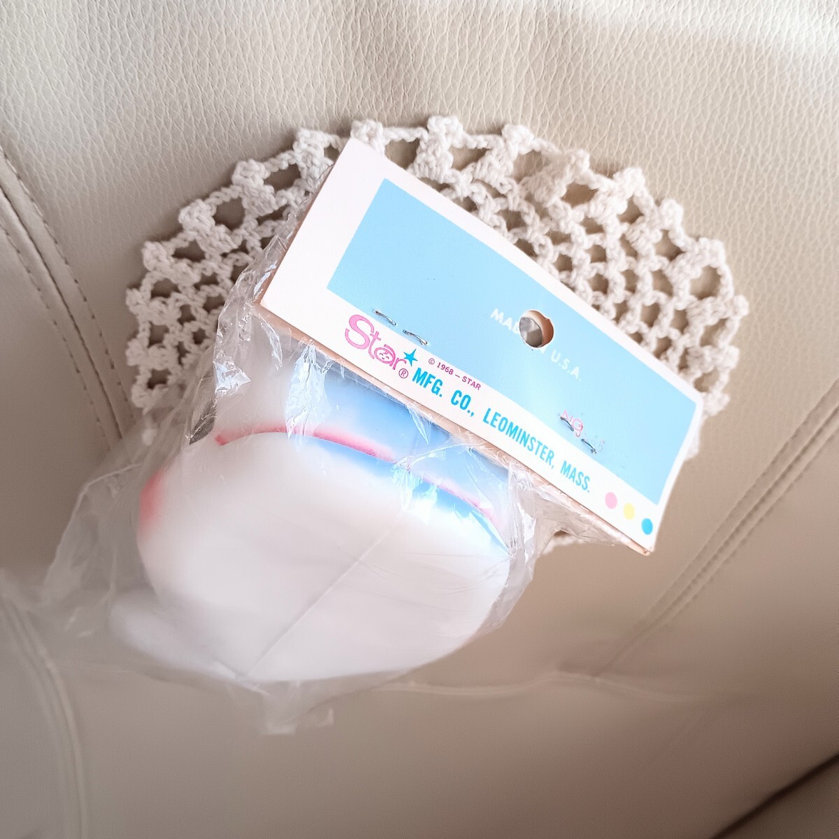 Xmas レア 1968年 アメリカ VTG 未開封 ソフビ Star スター社 鯨 ベビー ホエール 紙ヘッダー付 フィギュア ラバー ドール トイ ラシュトン_画像5