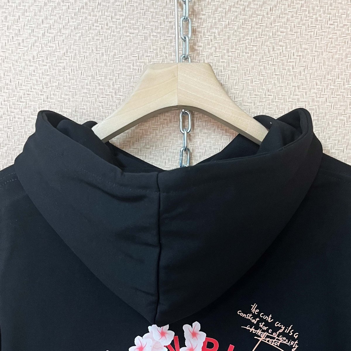 高級ヨーロッパ製※定価4万◆ブルガリア発※RISELIN パーカー 綿100％ 保温 ソフト 花柄 スウェット プルオーバー トップス 秋冬 XL/50_画像4