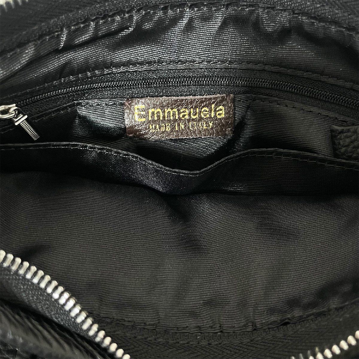 最高峰・ショルダーバッグ 定価11万◆Emmauela・イタリア・ミラノ発◆上質牛革 レザー 薄型 肩掛け 斜め掛け 通勤 ビジネス 便利 メンズ_画像10