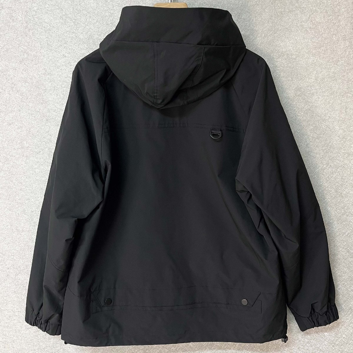 定番・ジャケット 定価6万◆Emmauela・イタリア・ミラノ発◆上質 通気 防風 フード付き シンプル 多機能 アウター ブルゾン 山登り 春秋M_画像2