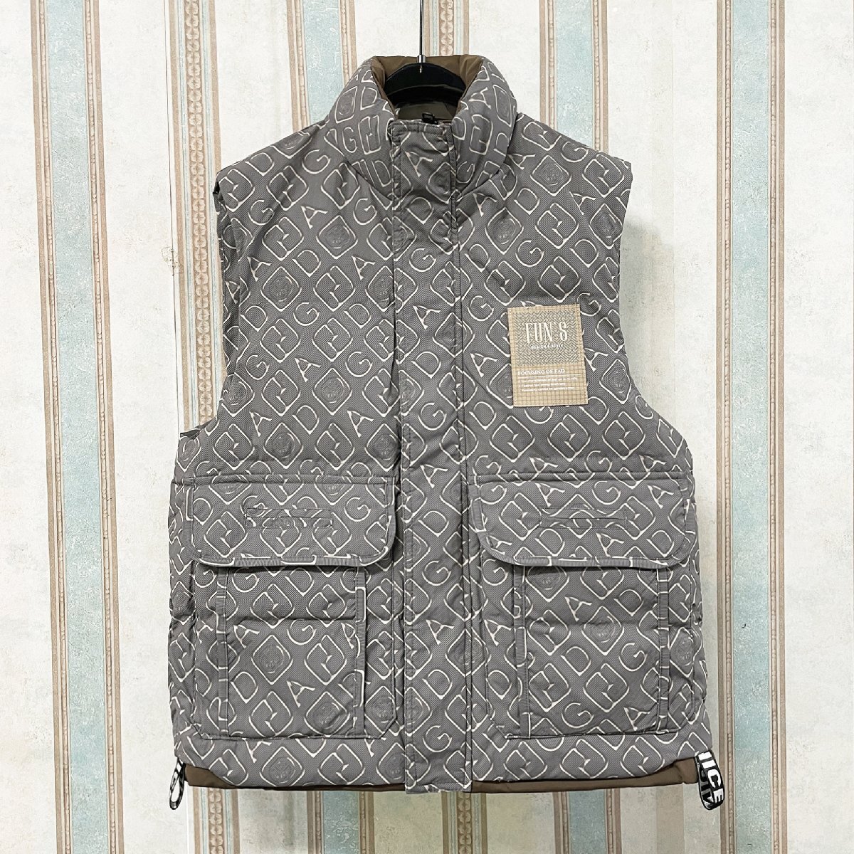  один листов ограничение обычная цена 8 десять тысяч FRANKLIN MUSK* America * New York departure жилет защищающий от холода легкий удобный толстый теплый общий рисунок стиль внешний размер 2