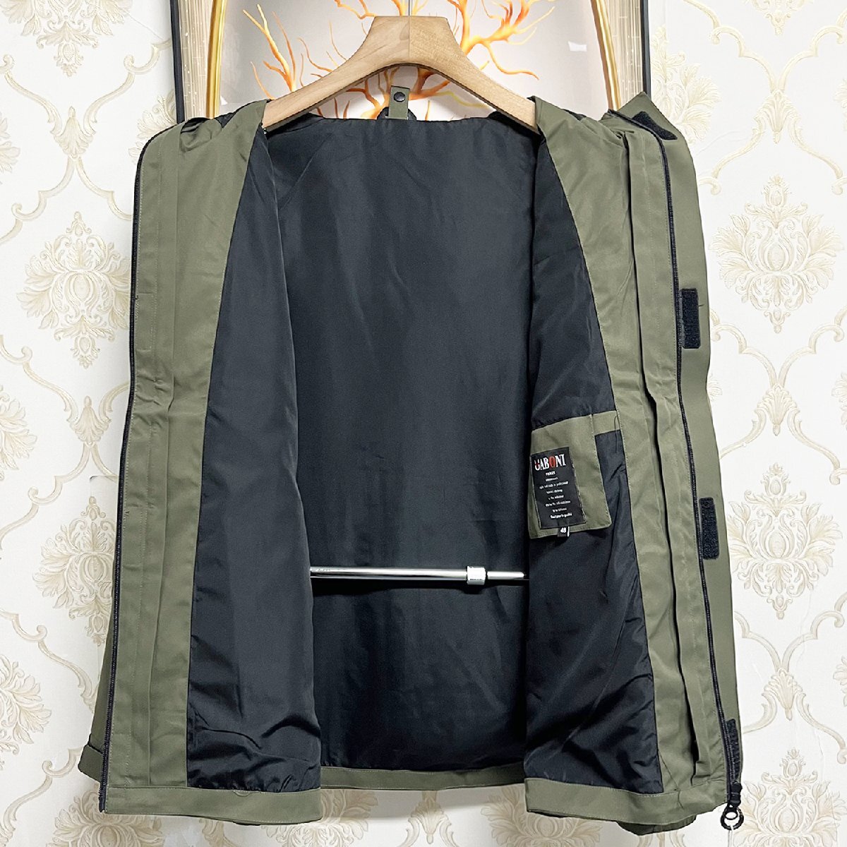 個性EU製&定価6万◆UABONI*Paris*ジャケット*ユアボニ*パリ発◆撥水 防風 マウンテンパーカー アウトドア スポーツ キャンプ 春秋 M/46_画像3