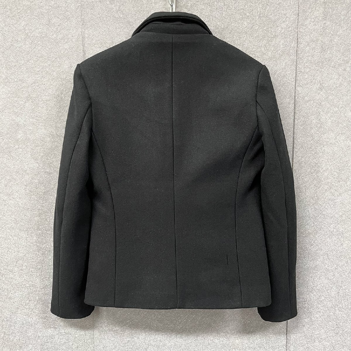 一枚限定・テーラードジャケット 定価7万◆Emmauela・イタリア・ミラノ発◆カシミヤ 無地 スリム 洗練 ビジネス 通勤 レディース 2XL/52_画像2