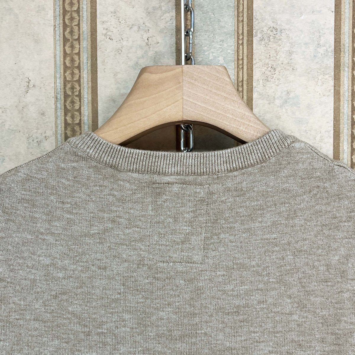 定番 定価3万 FRANKLIN MUSK・アメリカ・ニューヨーク発 ニットベスト ウール混 柔らか vネック シンプル 袖なし カジュアル サイズ3_画像4