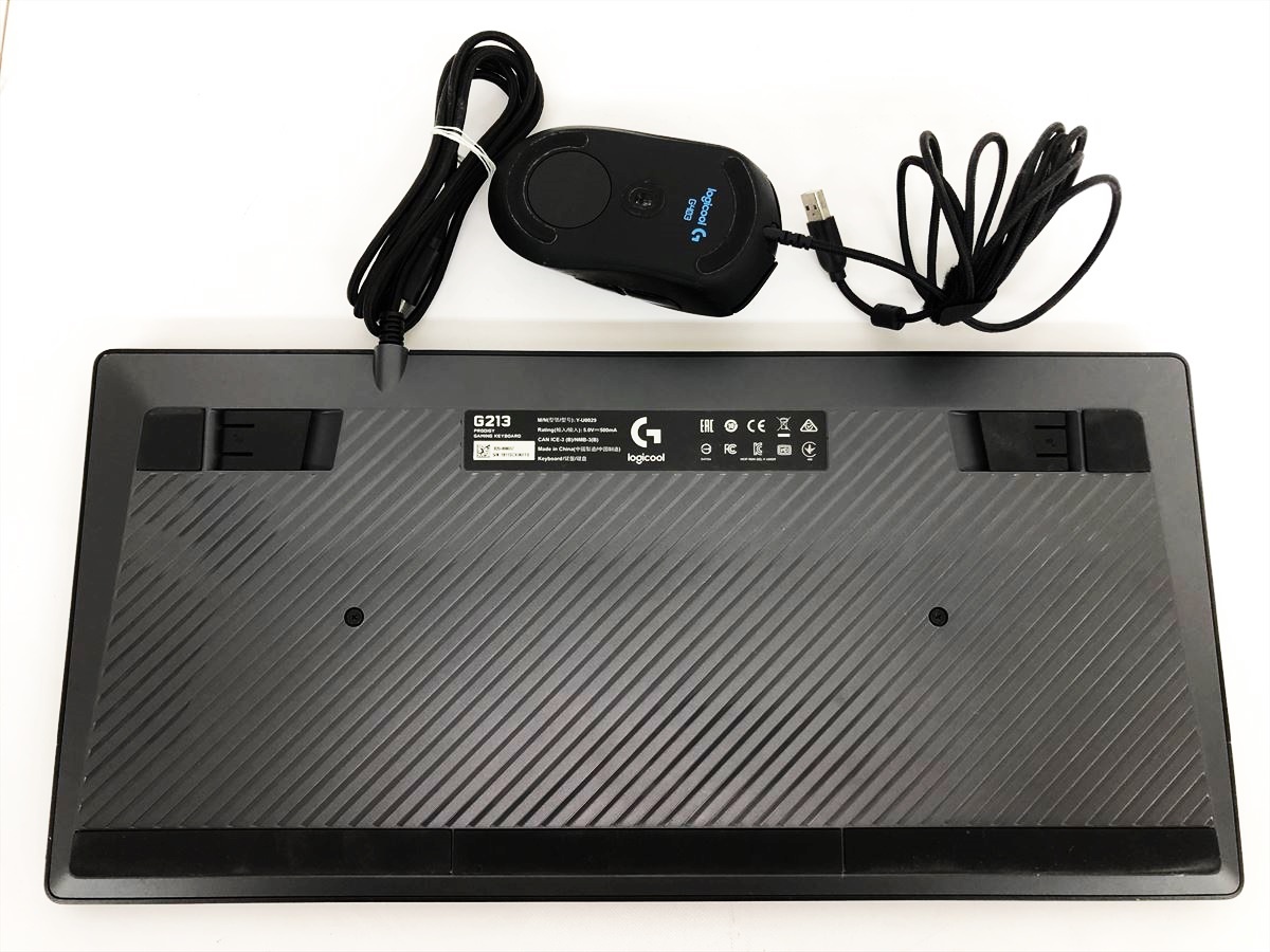【1円】Logicool ゲーミングキーボード/マウス まとめ売り セット G213 PRODIGY G403 未検品ジャンク ロジクール D10-279jy/G4_画像4