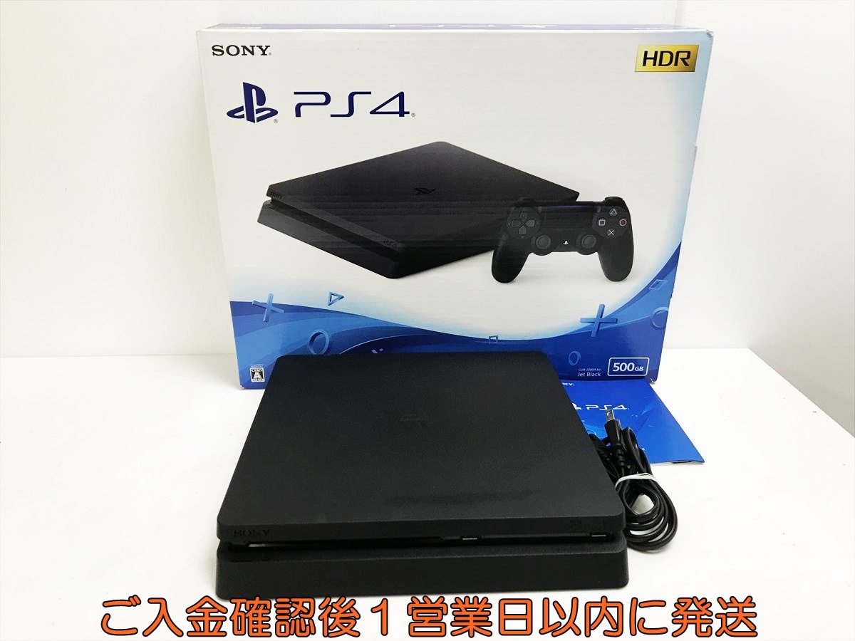 【1円】PS4 本体/箱 セット 500GB ブラック SONY PlayStation4 CUH-2200A 初期化/動作確認済 プレステ4 FW8.50 N06-199tt/G4_画像1