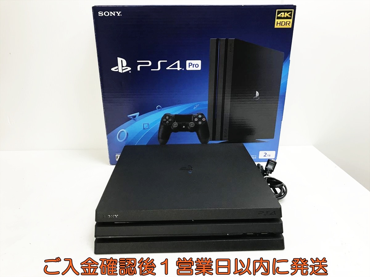 【1円】PS4Pro 本体/箱 セット 2TB ブラック SONY PlayStation4 Pro CUH-7200C 初期化/動作確認済 プレステ4プロ FW12.50 N08-105tt/G4_画像1
