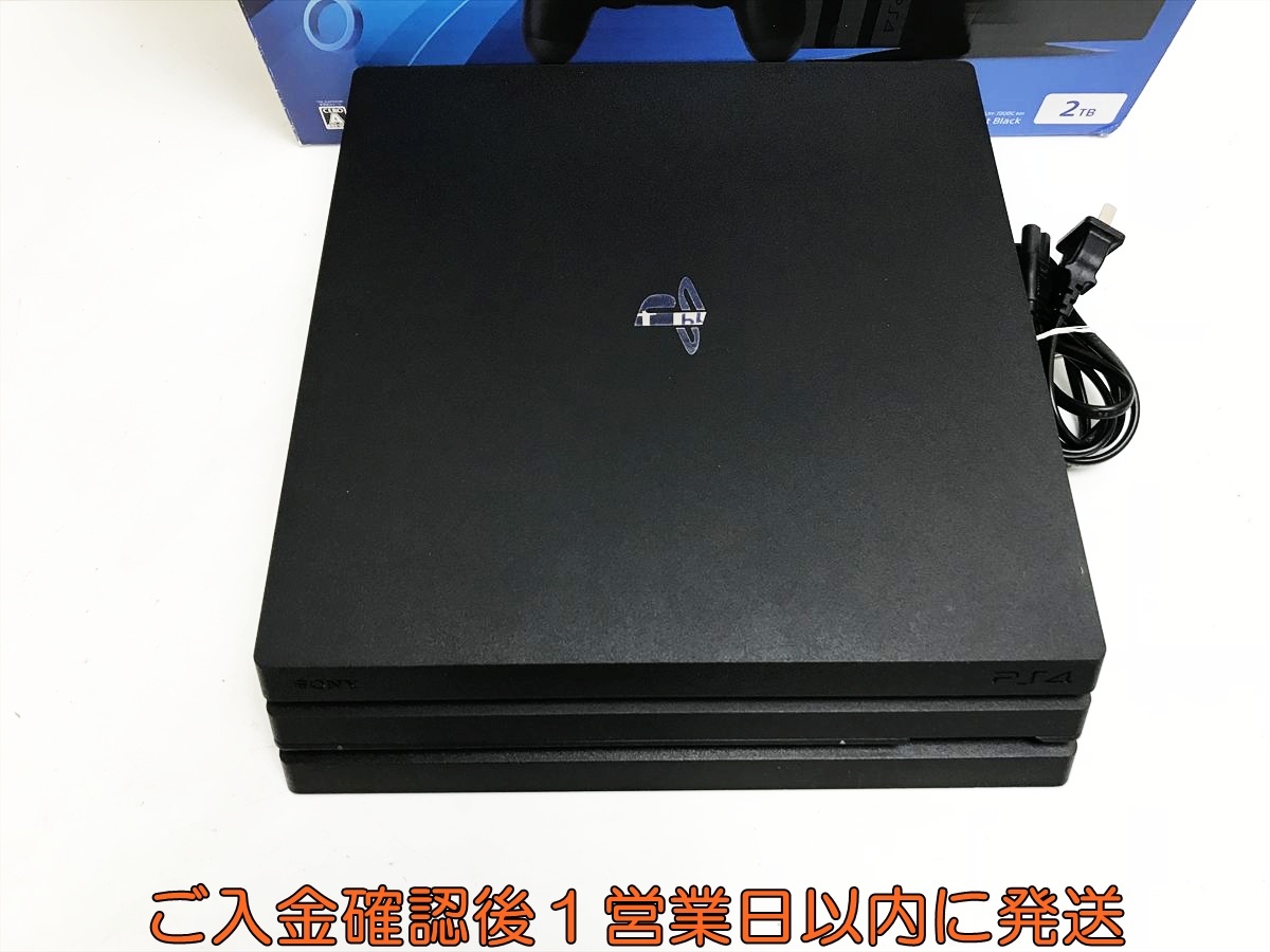 【1円】PS4Pro 本体/箱 セット 2TB ブラック SONY PlayStation4 Pro CUH-7200C 初期化/動作確認済 プレステ4プロ FW12.50 N08-105tt/G4_画像2