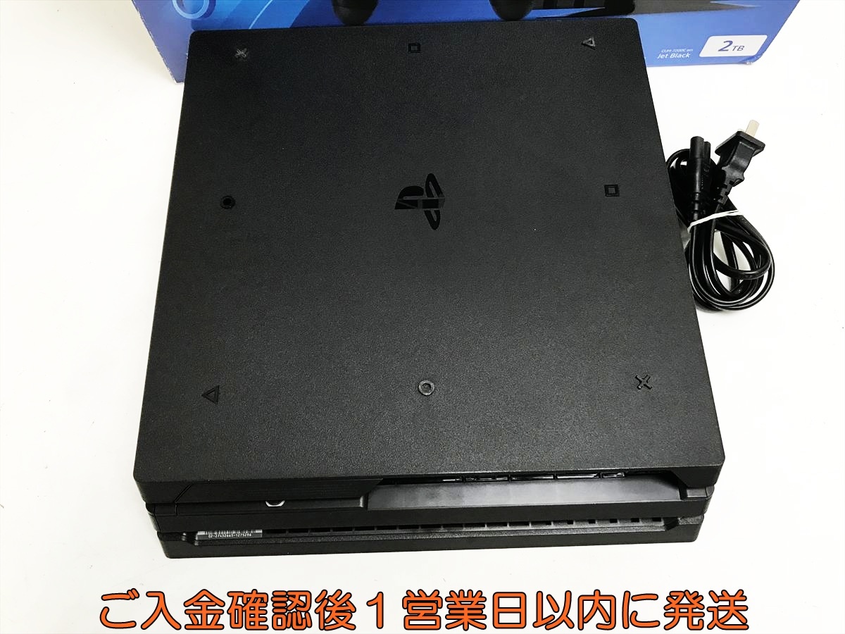 【1円】PS4Pro 本体/箱 セット 2TB ブラック SONY PlayStation4 Pro CUH-7200C 初期化/動作確認済 プレステ4プロ FW12.50 N08-105tt/G4_画像3