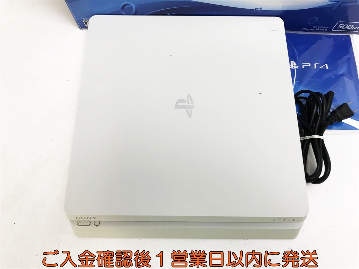 【1円】PS4 本体/箱 セット 500GB ホワイト SONY PlayStation4 CUH-2100A 初期化/動作確認済 プレステ4 FW12.00 N08-107tt/G4_画像2