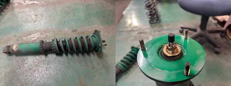 【TEIN】車高調整　フロント／リア用　4本セット　１台分　20ソアラ・70スープラ　GZ20・MZ20／GA70・JZA70・GA70　旧車　中古品【テイン】_画像6