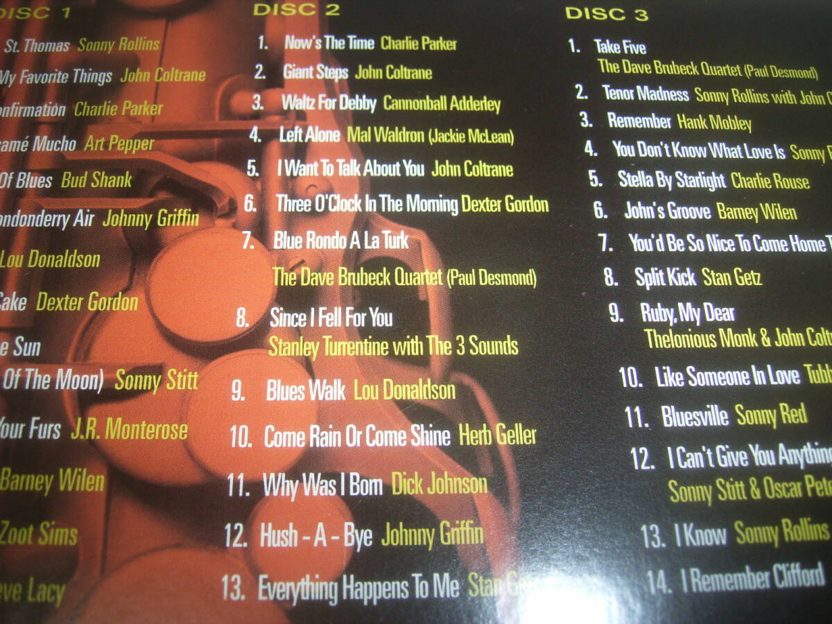 タワレコが企画・選曲！ジャズ・サクソフォンの名演を４０曲収録した３枚組ＣＤ！！_画像5