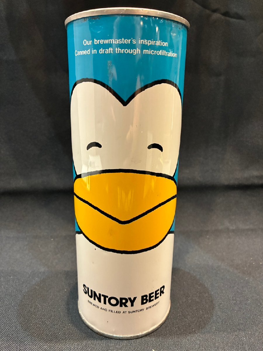 ★ヴィンテージ SUNTORY BEER 生 サントリービール サントリー生ビール 限定デザイン缶 1.15L缶 ペンギン缶 サイズ(約)直径8.5×H23㎝_画像2