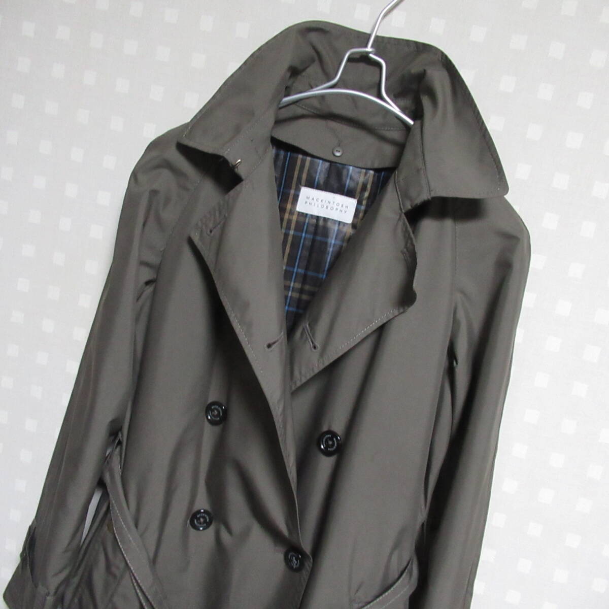D14★マッキントッシュ MACKINTOSH★ライナー付き トレンチコート36★×_画像2