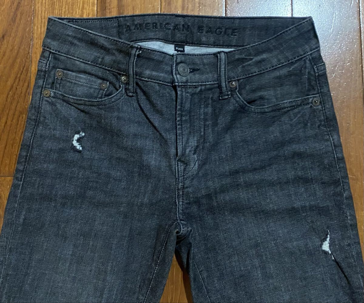 ■AMERICAN EAGLE OUTFITTERS■アメリカンイーグルのストレッチスキニーデニム(ジーンズ)■W29_画像3