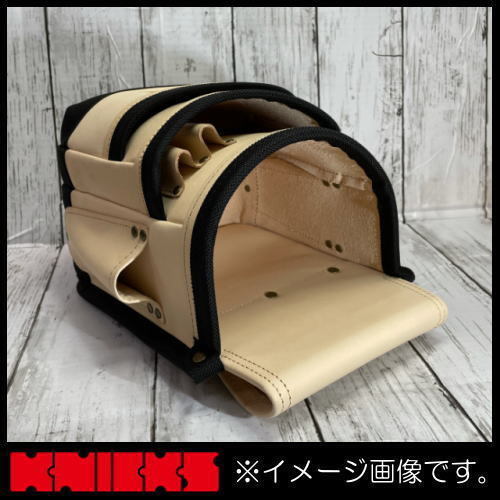 新品 ニックス KNB-301DD 総ヌメ革使用3段腰袋(バリスティック生地補強タイプ) KNICKS_画像2