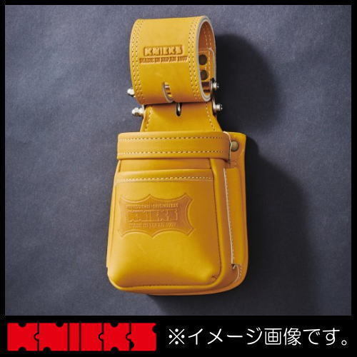 新品 ニックス チェーンタイプ高級小物腰袋 キャメル KGC-201VADX KNICKS_画像1