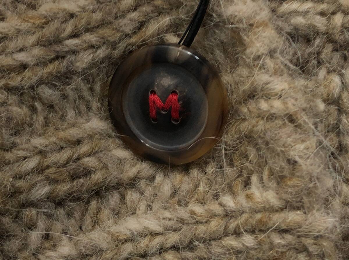 Maison Margiela ローゲージ カーディガン メンズ M ライトブラウン系 ベージュ アルパカxウール混 ニット メゾン マルジェラ SS-411698_画像5