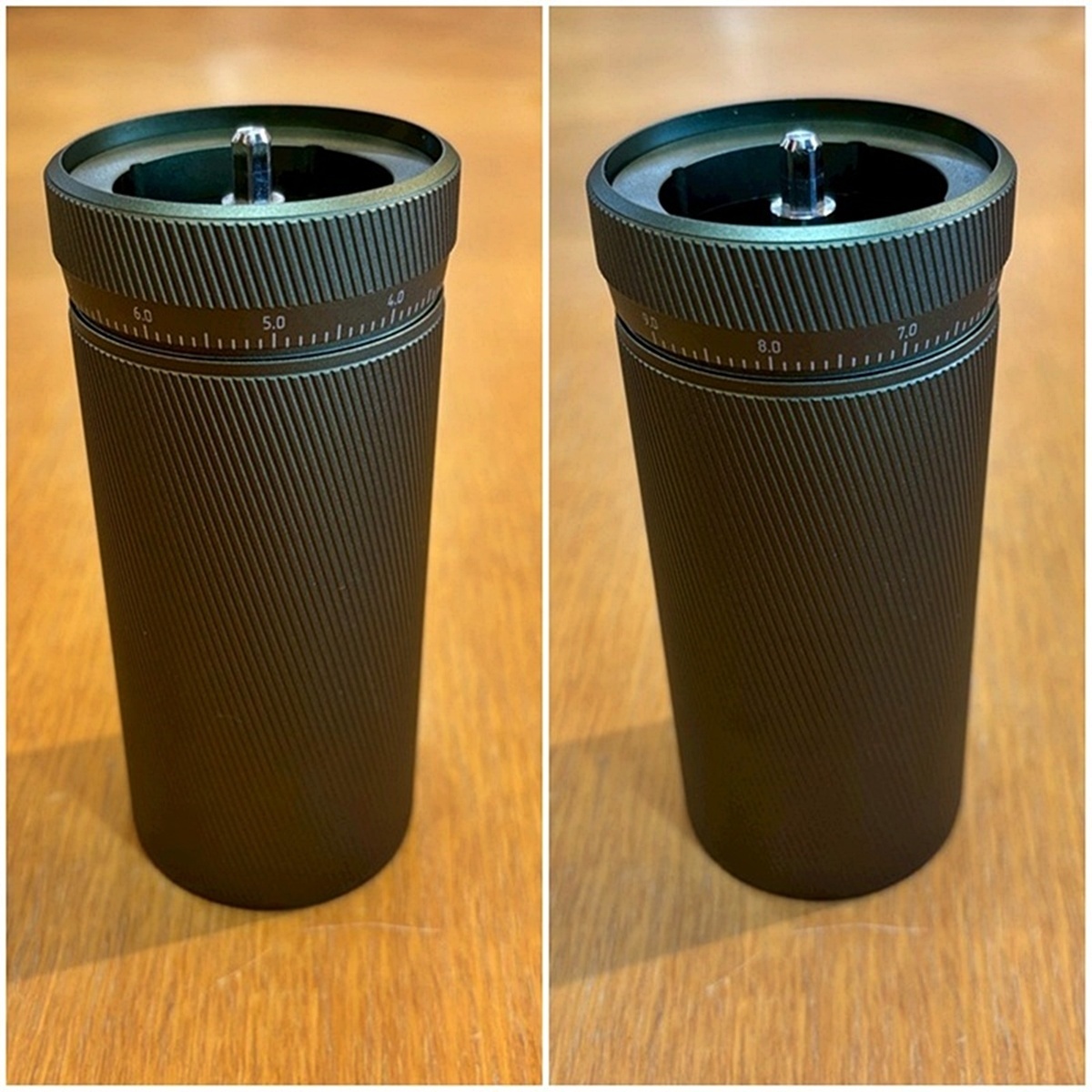 F-T■TIMEMORE S3 Coffee Grinder グリーン タイムモア コーヒーグラインダー 手挽き 外部調節機能 手回し式 ハンドミル【CA1111-5】_画像5