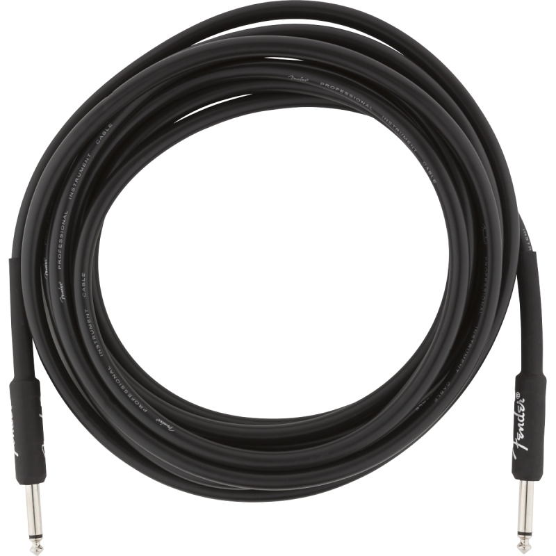 Fender Professional Cables, Straight/Straight, 15', Black（約4.5m）ギター・ベースケーブル〈フェンダー〉_画像2