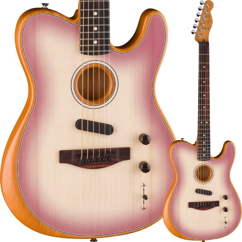 Fender FSR Acoustasonic Player Telecaster, Rosewood Fingerboard, Burgundy Burst ограниченный товар ( крыло )