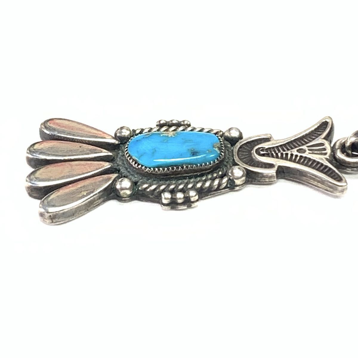 Wilson Jim ペンダントトップ 【美品】 ウィルソンジム インディアンジュエリー ネックレス ナバホ族 ターコイズ_画像4