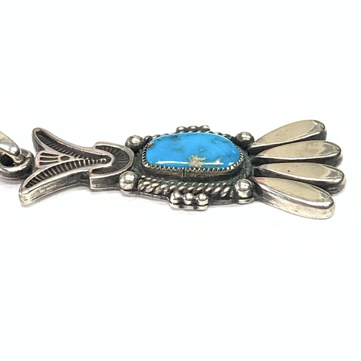 Wilson Jim ペンダントトップ 【美品】 ウィルソンジム インディアンジュエリー ネックレス ナバホ族 ターコイズ_画像5