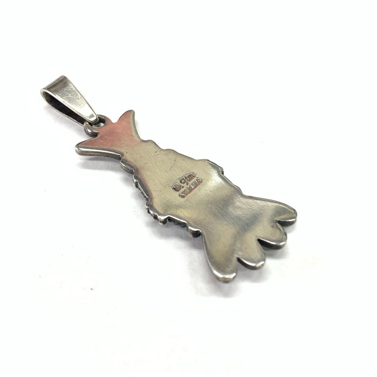 Wilson Jim ペンダントトップ 【美品】 ウィルソンジム インディアンジュエリー ネックレス ナバホ族 ターコイズ_画像6