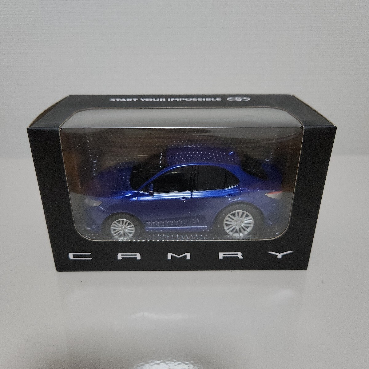 希少！非売品！トヨタカムリ WS 後期 ダークブルーマイカメタリック カラーサンプル プルバック ミニカー_画像1