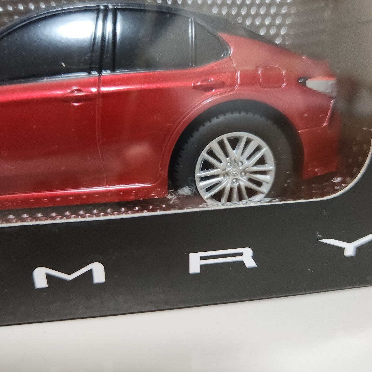 希少！非売品！トヨタカムリ WS 後期 エモーショナルレッドII アティチュードブラック ツートン カラーサンプル プルバック ミニカー ②_画像6