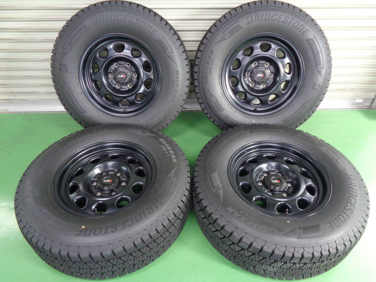 ブリザック DM-V3 265/70R17 LEHRMEISTER LMG OFF-STYLE 8.00-17 6H/139 マットブラック_画像1