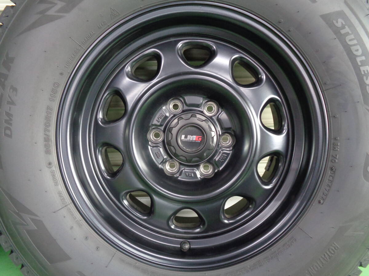 ブリザック DM-V3 265/70R17 LEHRMEISTER LMG OFF-STYLE 8.00-17 6H/139 マットブラック_画像2