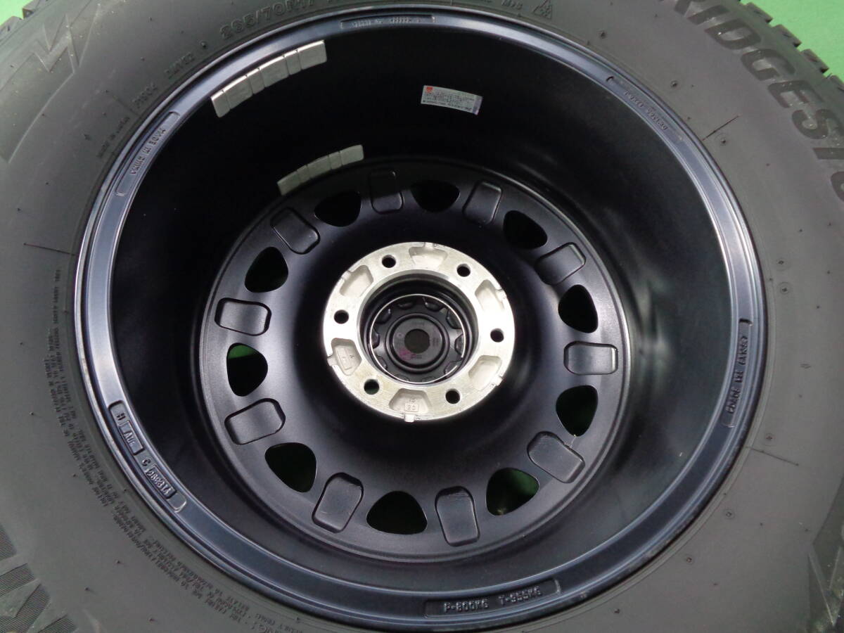 ブリザック DM-V3 265/70R17 LEHRMEISTER LMG OFF-STYLE 8.00-17 6H/139 マットブラック_画像3