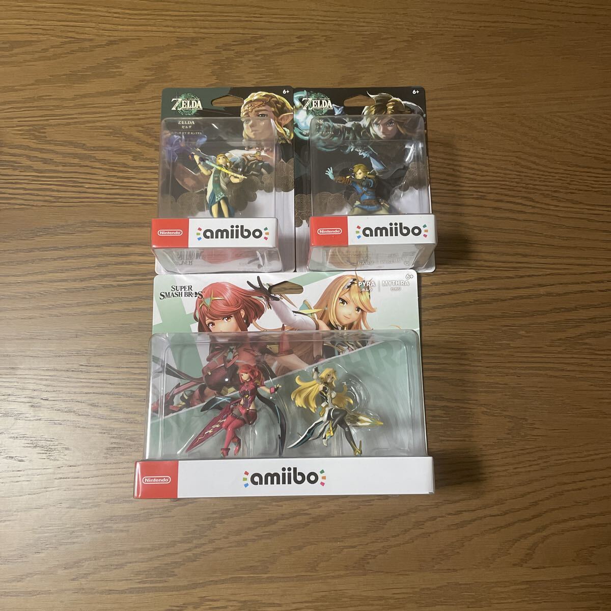 未開封品 amiibo ダブルセット ［ホムラ/ヒカリ］ 、ゼルダ ティアーズオブザキングダム、リンク ティアーズオブザキングダム 3個セット_画像1