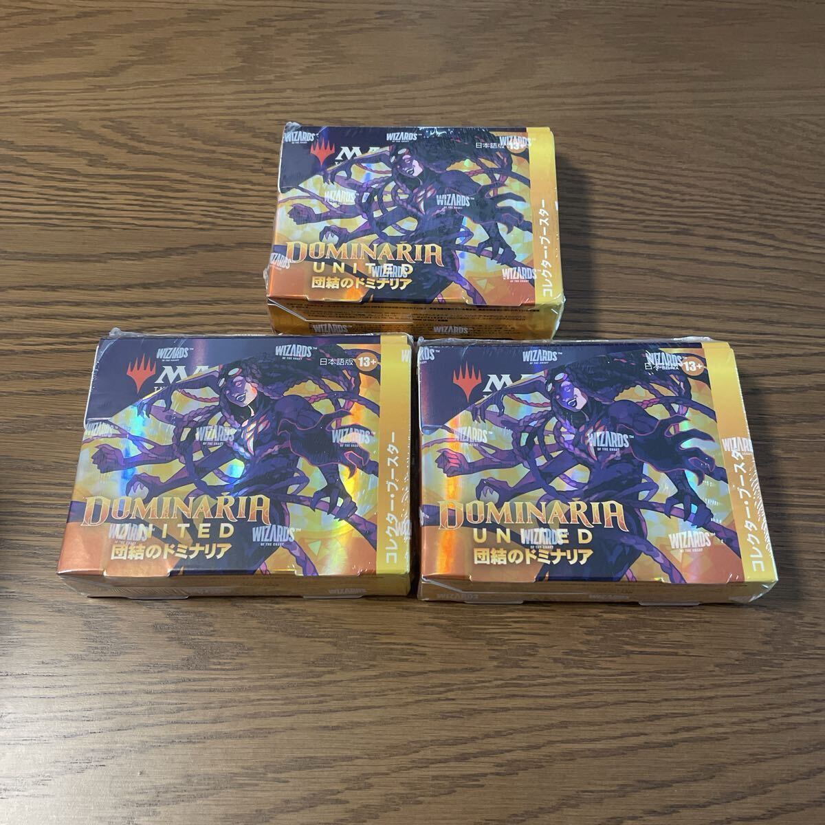 未開封品 MTG マジック:ザギャザリング 団結のドミナリアコレクターブースター 日本語版 (BOX) 12パック入 3個セット_画像1