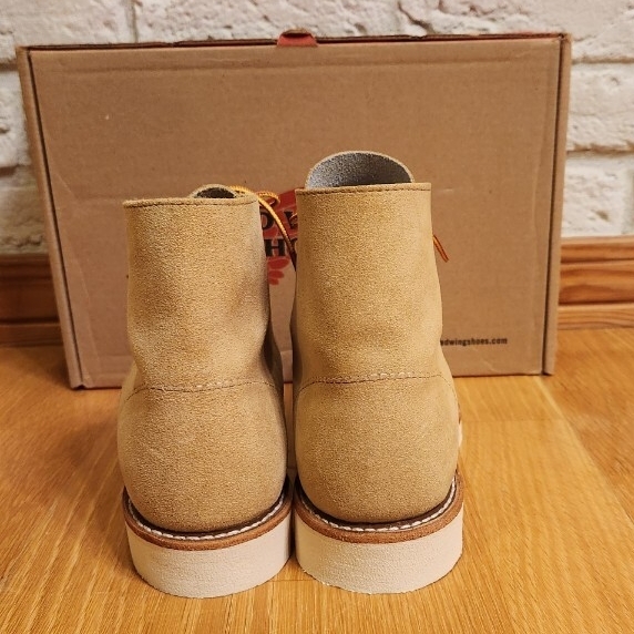 未使用！レッドウイング RED WING 8167 7.5D スエード ブーツ 2025年モデル 25.5cm プレーントゥ ウエスコ バイバーグ _画像5