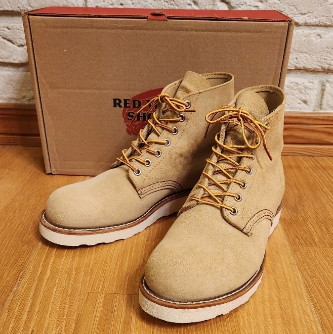 未使用！レッドウイング RED WING 8167 7.5D スエード ブーツ 2025年モデル 25.5cm プレーントゥ ウエスコ バイバーグ _画像2