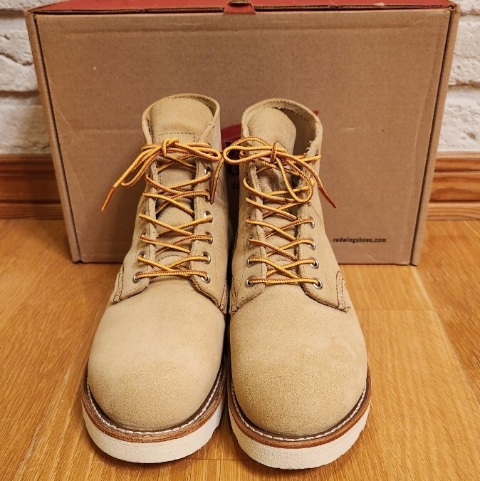 未使用！レッドウイング RED WING 8167 7.5D スエード ブーツ 2025年モデル 25.5cm プレーントゥ ウエスコ バイバーグ _画像3