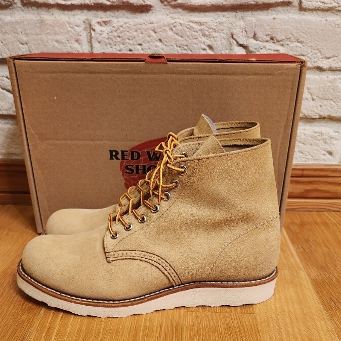 未使用！レッドウイング RED WING 8167 7.5D スエード ブーツ 2025年モデル 25.5cm プレーントゥ ウエスコ バイバーグ _画像4